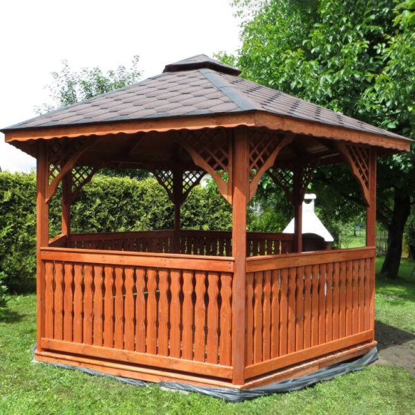Dřevěný altán šestistranný a2 2