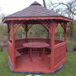 Dřevěný altán šestistranný a2 3