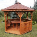 Dřevěný altán šestistranný a2 4