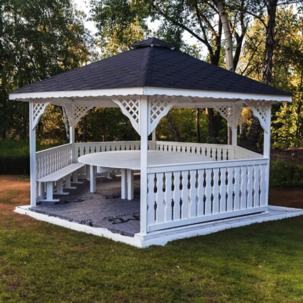 Dřevěný altán šestistranný a2 6