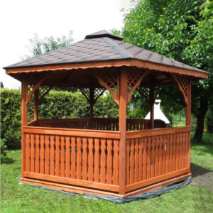 Dřevěný altán šestistranný a2 8