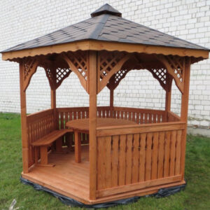 Dřevěný altán šestistranný a2 9