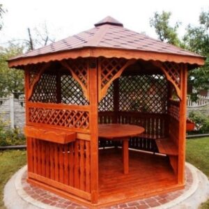 Dřevěný altán šestistranný b2a 3