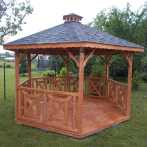 Dřevěný altán šestistranný c5a 1