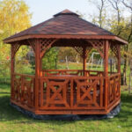 Dřevěný altán šestistranný c5a 2