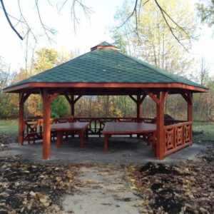 Dřevěný altán šestistranný c5a 4