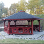 Dřevěný altán šestistranný c5a 5