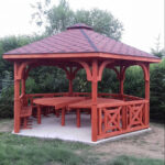 Dřevěný altán šestistranný c5a Ø6m 3
