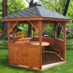 Dřevěný altán šestistranný d3 1