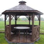 Dřevěný altán šestistranný d3 2