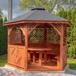 Dřevěný altán šestistranný d3 7