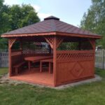 Dřevěný altán šestistranný d3 8