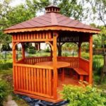 Dřevěný altán šestistranný e4 1