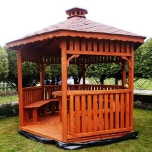 Dřevěný altán šestistranný e4 4