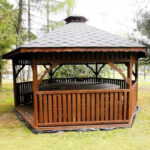 Dřevěný altán šestistranný e4 5