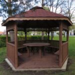 Dřevěný altán šestistranný e4 6