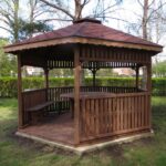 Dřevěný altán šestistranný e4 7