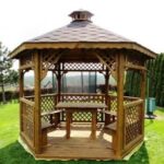 Dřevěný altán šestistranný f4a