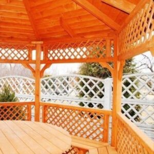 Dřevěný altán šestistranný f4a 2