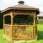 Dřevěný altán šestistranný f4a 4