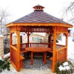 Dřevěný altán šestistranný g4b 1
