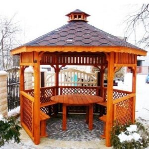 Dřevěný altán šestistranný g4b 1