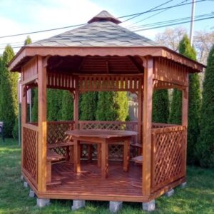 Dřevěný altán šestistranný g4b