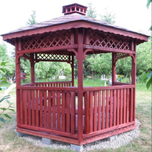 Dřevěný altán šestistranný h4c 2