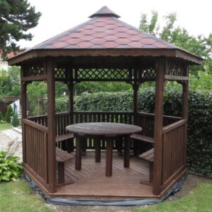 Dřevěný altán šestistranný h4c 3