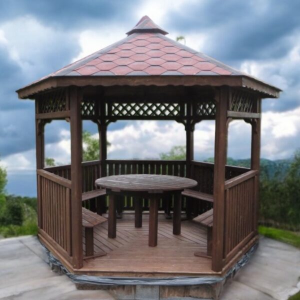 Dřevěný altán šestistranný h4c 4
