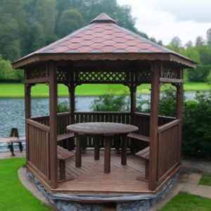 Dřevěný altán šestistranný h4c 5