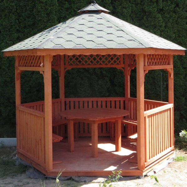 Dřevěný altán šestistranný h4c 8
