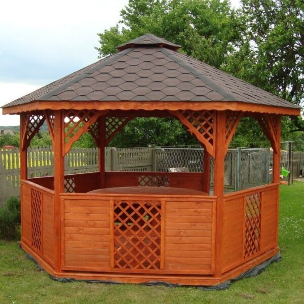 Dřevěný altán šestistranný i8 1
