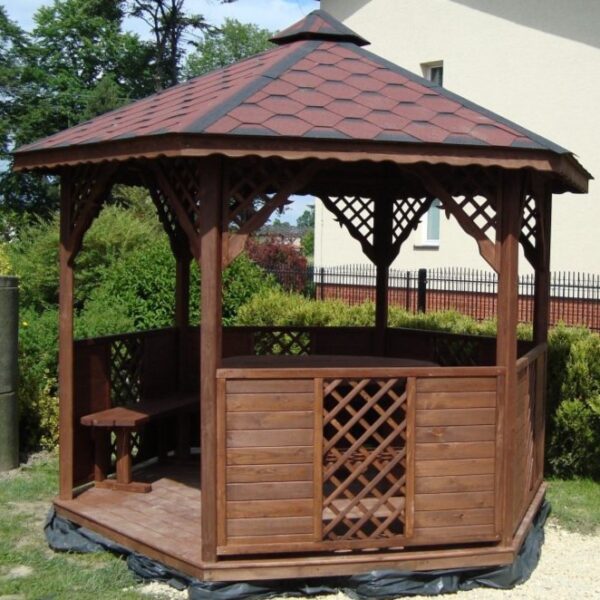 Dřevěný altán šestistranný i8 3
