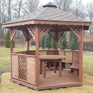 Dřevěný altán šestistranný i8 4