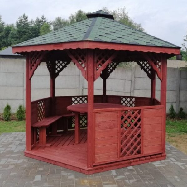 Dřevěný altán šestistranný i8 8