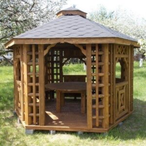 Dřevěný altán šestistranný tradicional