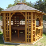 Dřevěný altán šestistranný tradicional 4