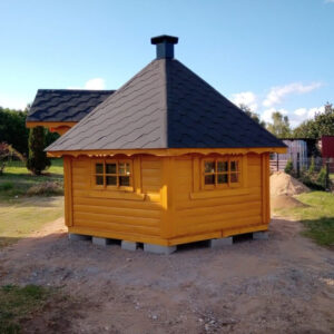 Dřevěný domek grill 13