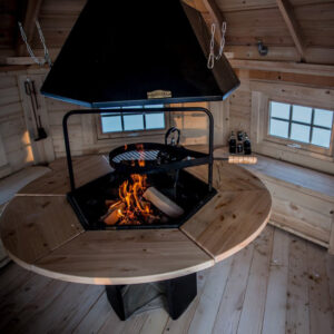 Dřevěný domek grill 3