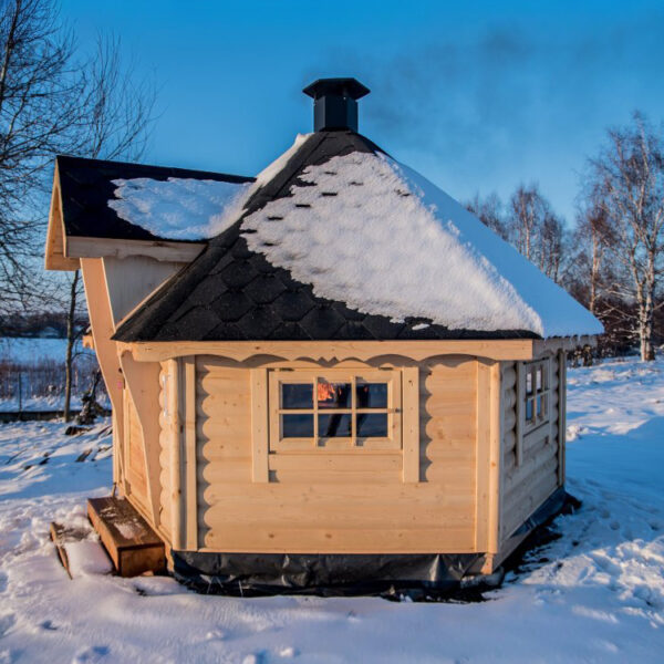 Dřevěný domek grill 9