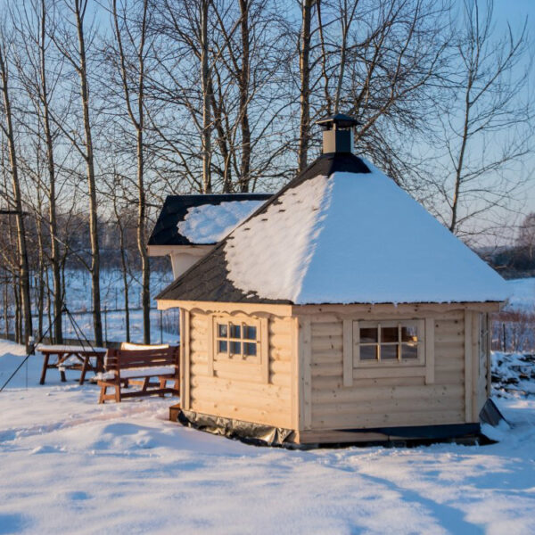 Dřevěný domek grill plus 13