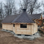 Dřevěný domek grill plus 4