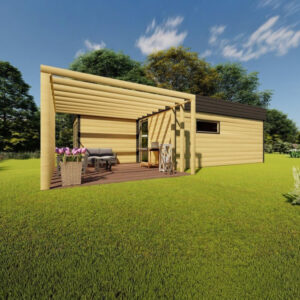 Dřevěný dům dřevostavba avokado 10