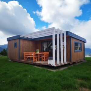 Dřevěný dům dřevostavba avokado