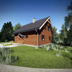 Dřevěný dům dřevostavba jalovec 2