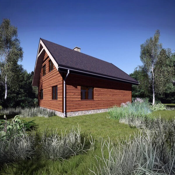 Dřevěný dům dřevostavba jalovec 3