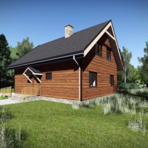 Dřevěný dům dřevostavba jalovec