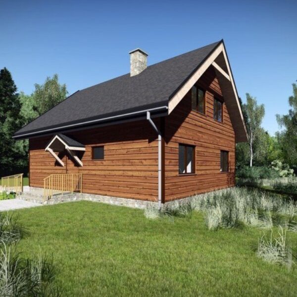 Dřevěný dům dřevostavba jalovec