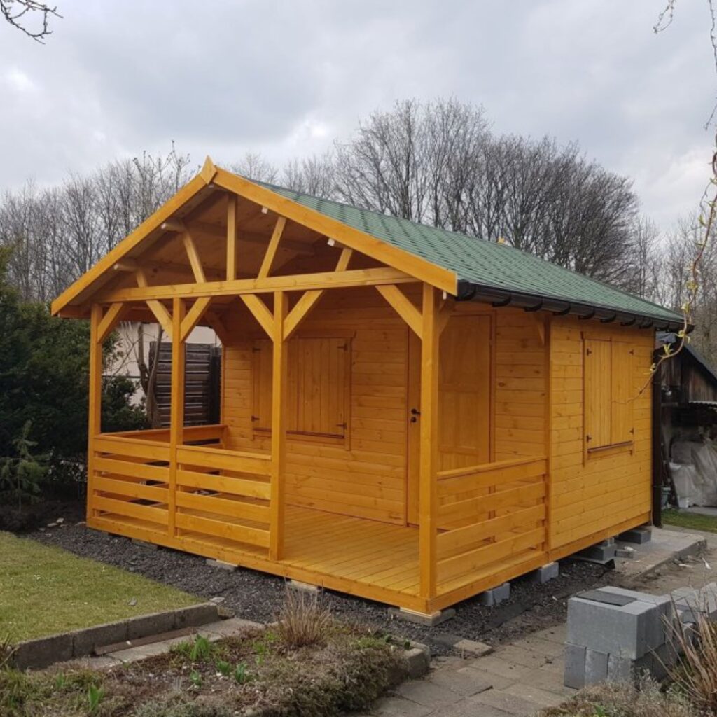 Dřevěný dům dřevostavba jedle